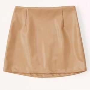 Abercrombie Vegan Leather Mini Skort